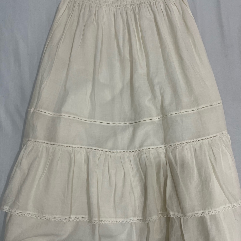Aritzia Cream A-Line Skirt